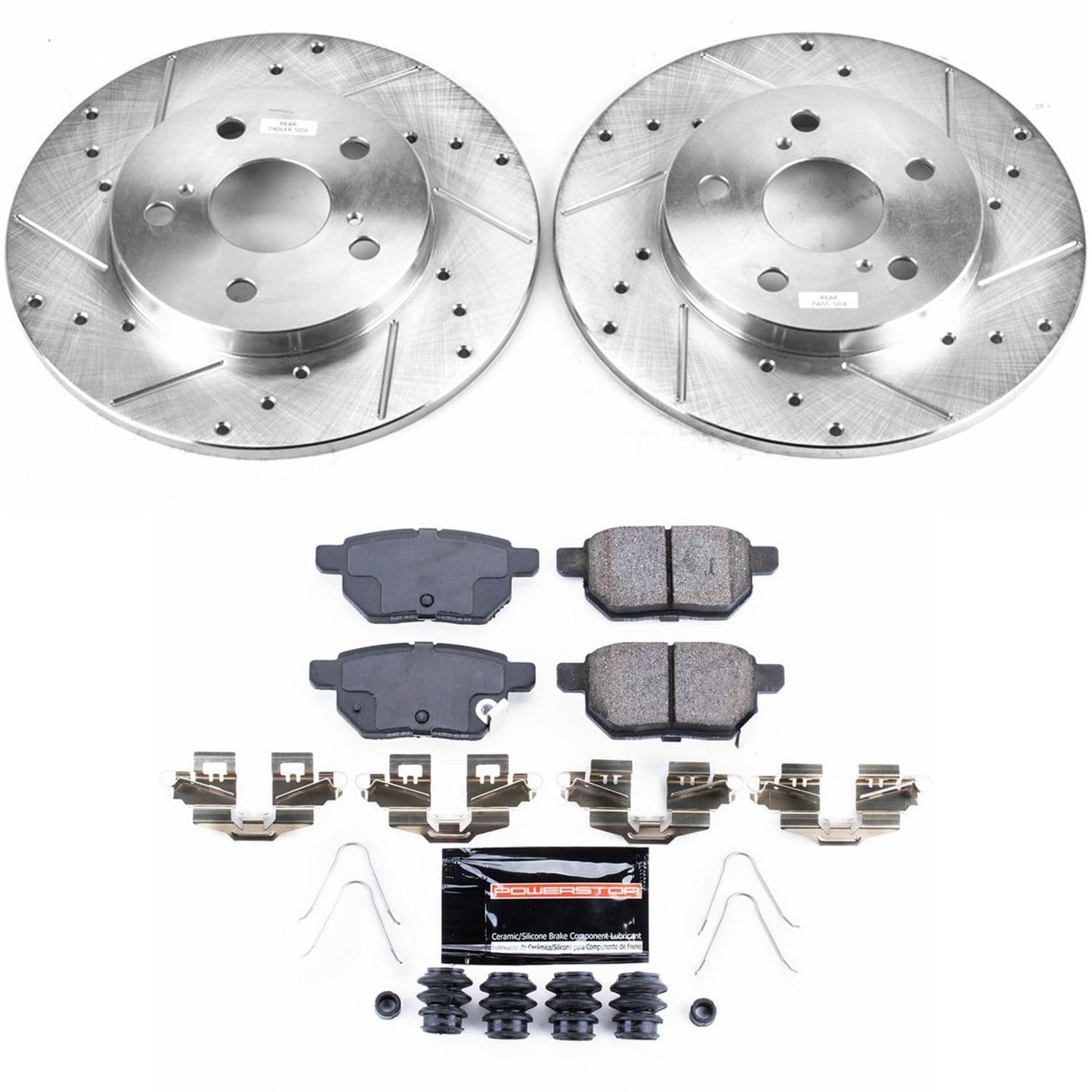 Power Stop - K7753 - Rear - Disc Brake Pad and Rotor Kit image 1