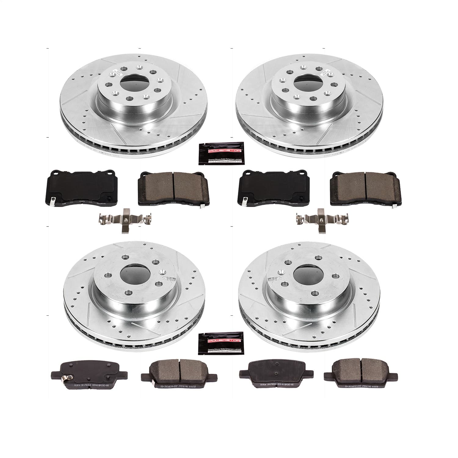 Power Stop - K7816 - Front and Rear - Disc Brake Pad and Rotor Kit image 1
