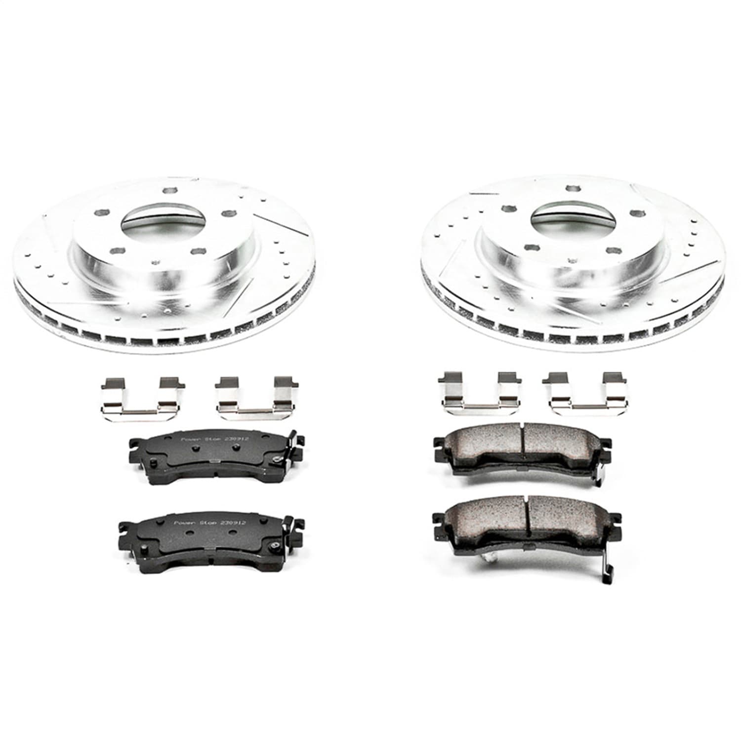 Power Stop - K782 - Front - Disc Brake Pad and Rotor Kit image 1