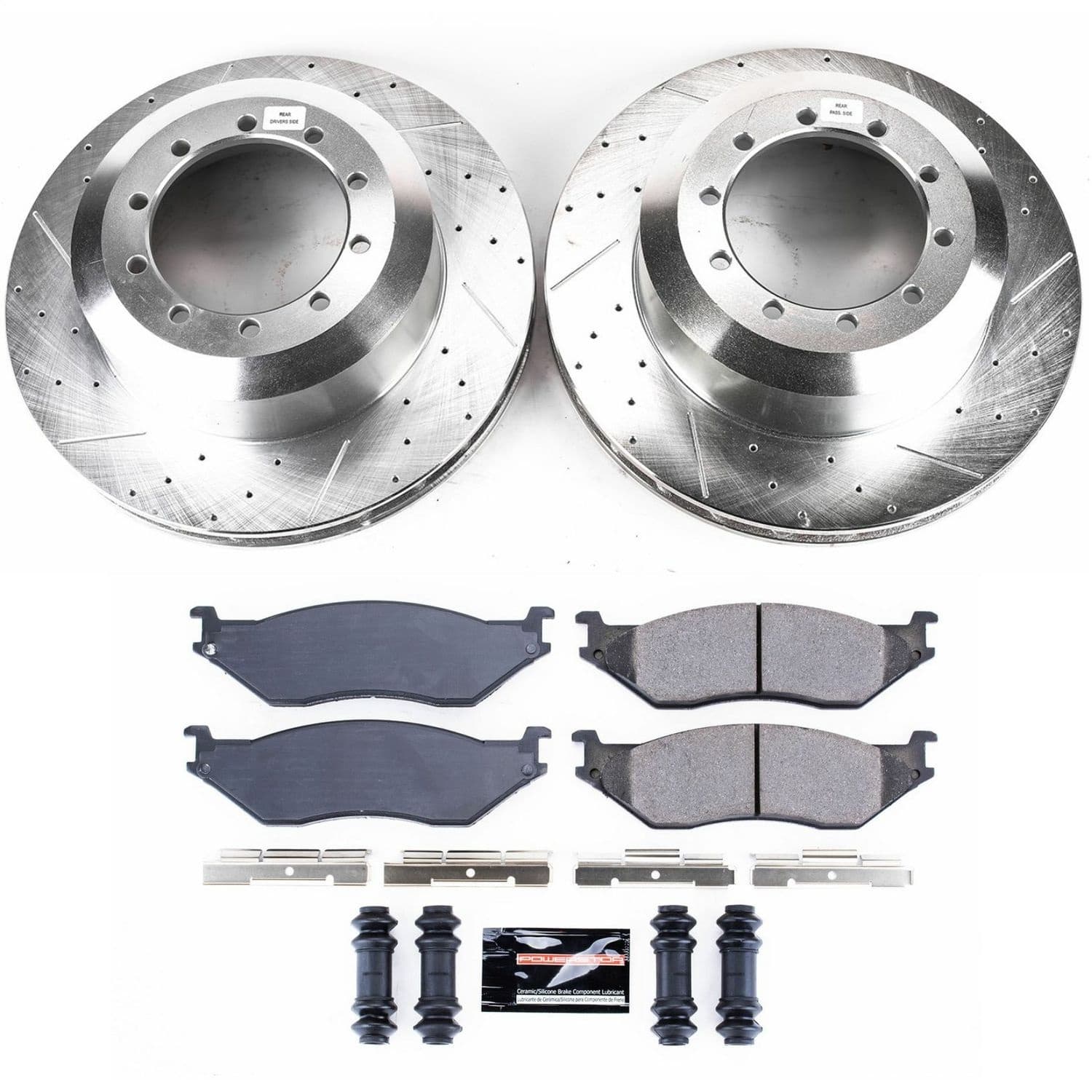 Power Stop - K7820 - Front and Rear - Disc Brake Pad and Rotor Kit image 1