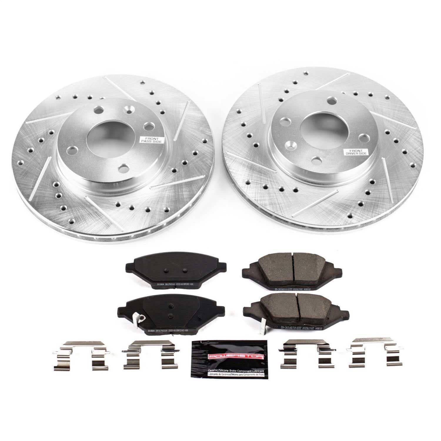 Power Stop - K7844 - Front - Disc Brake Pad and Rotor Kit image 1