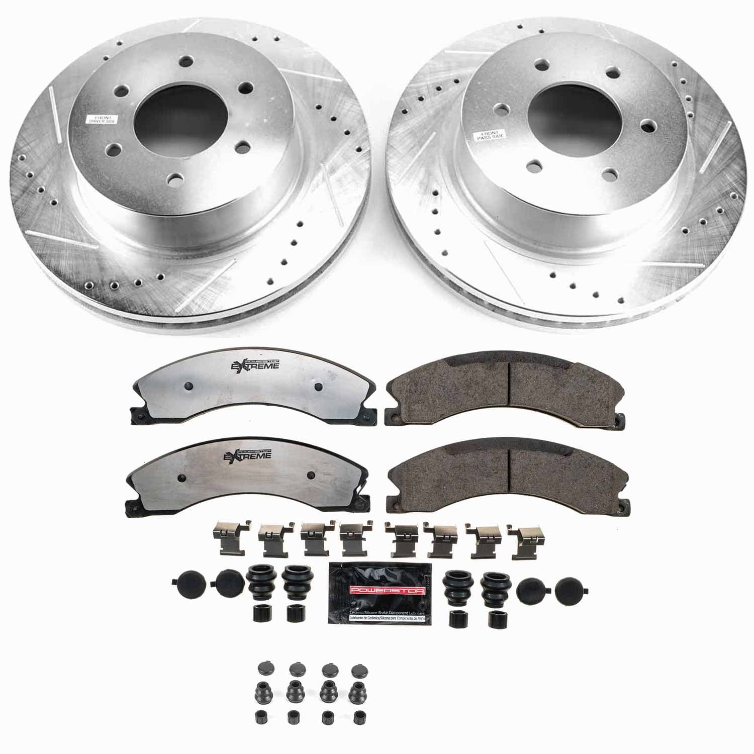 Power Stop - K7875-36 - Front - Disc Brake Pad and Rotor Kit image 1