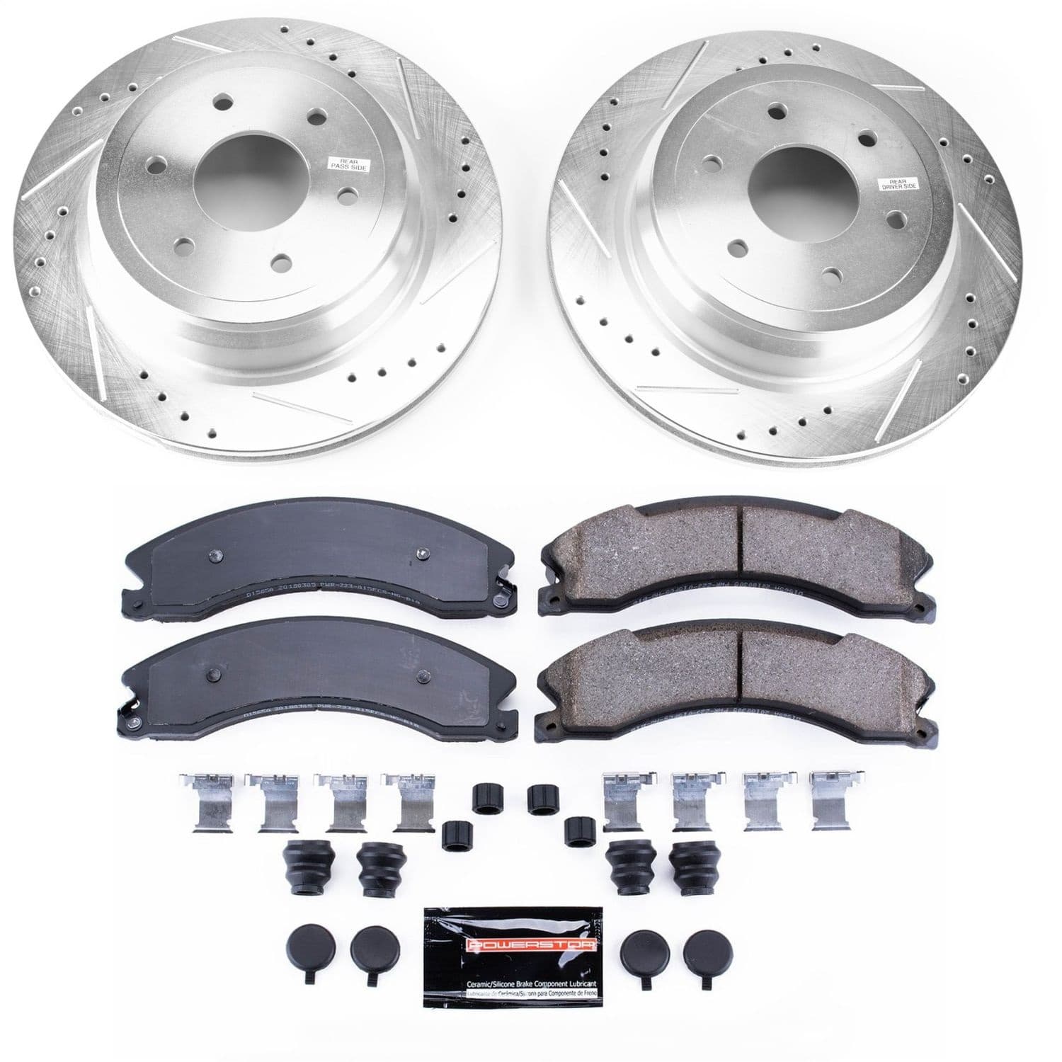 Power Stop - K7877 - Rear - Disc Brake Pad and Rotor Kit image 1
