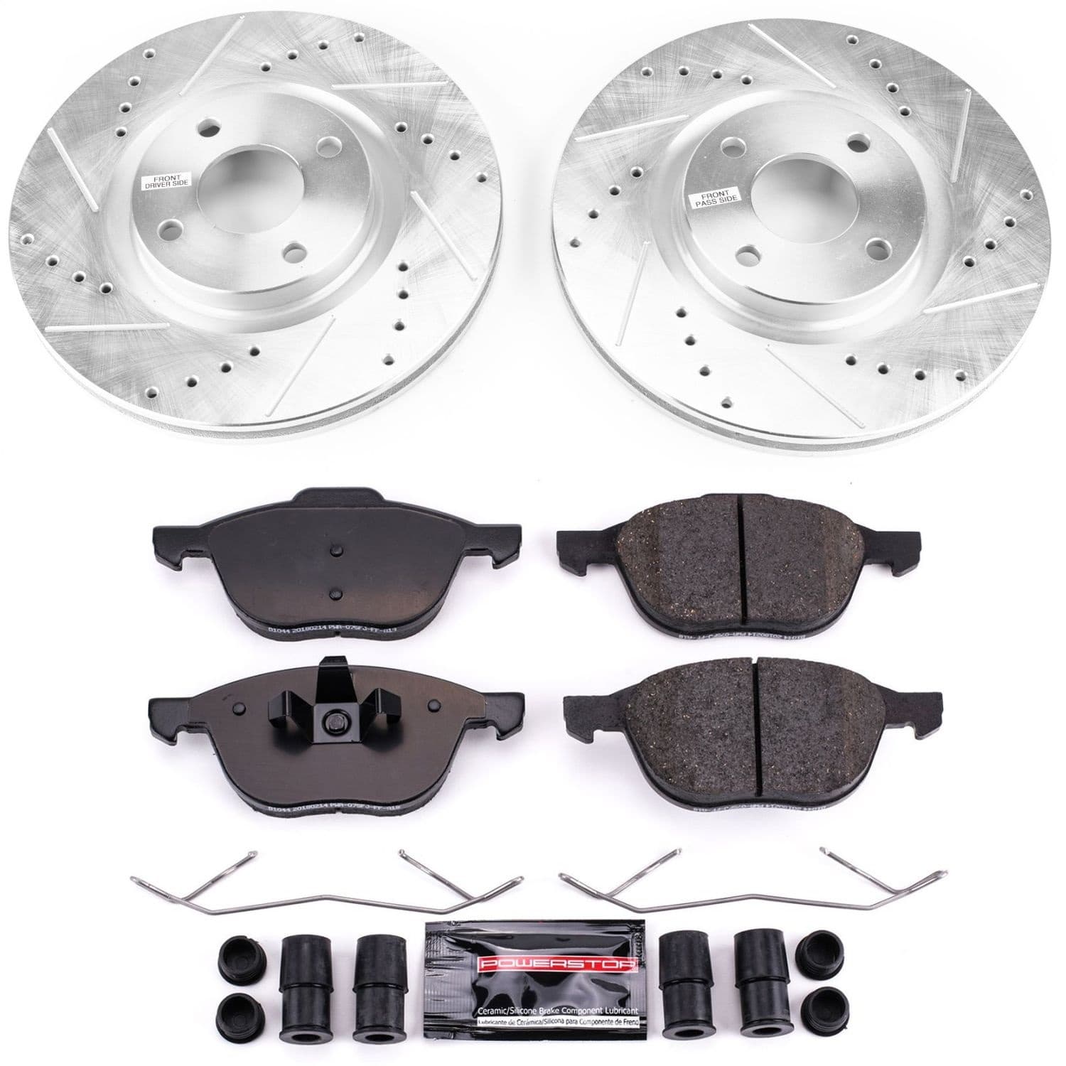 Power Stop - K7884 - Front - Disc Brake Pad and Rotor Kit image 1