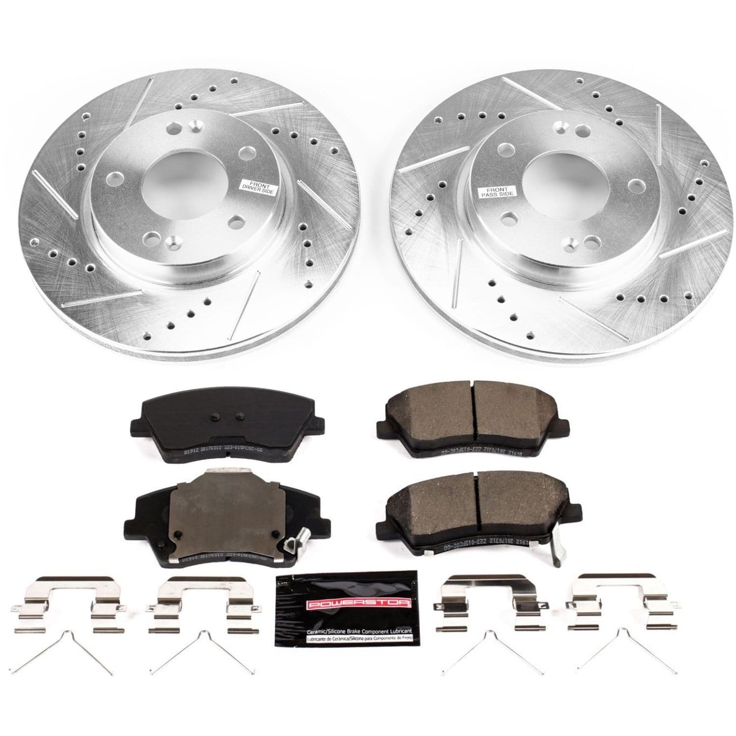 Power Stop - K7893 - Front - Disc Brake Pad and Rotor Kit image 1