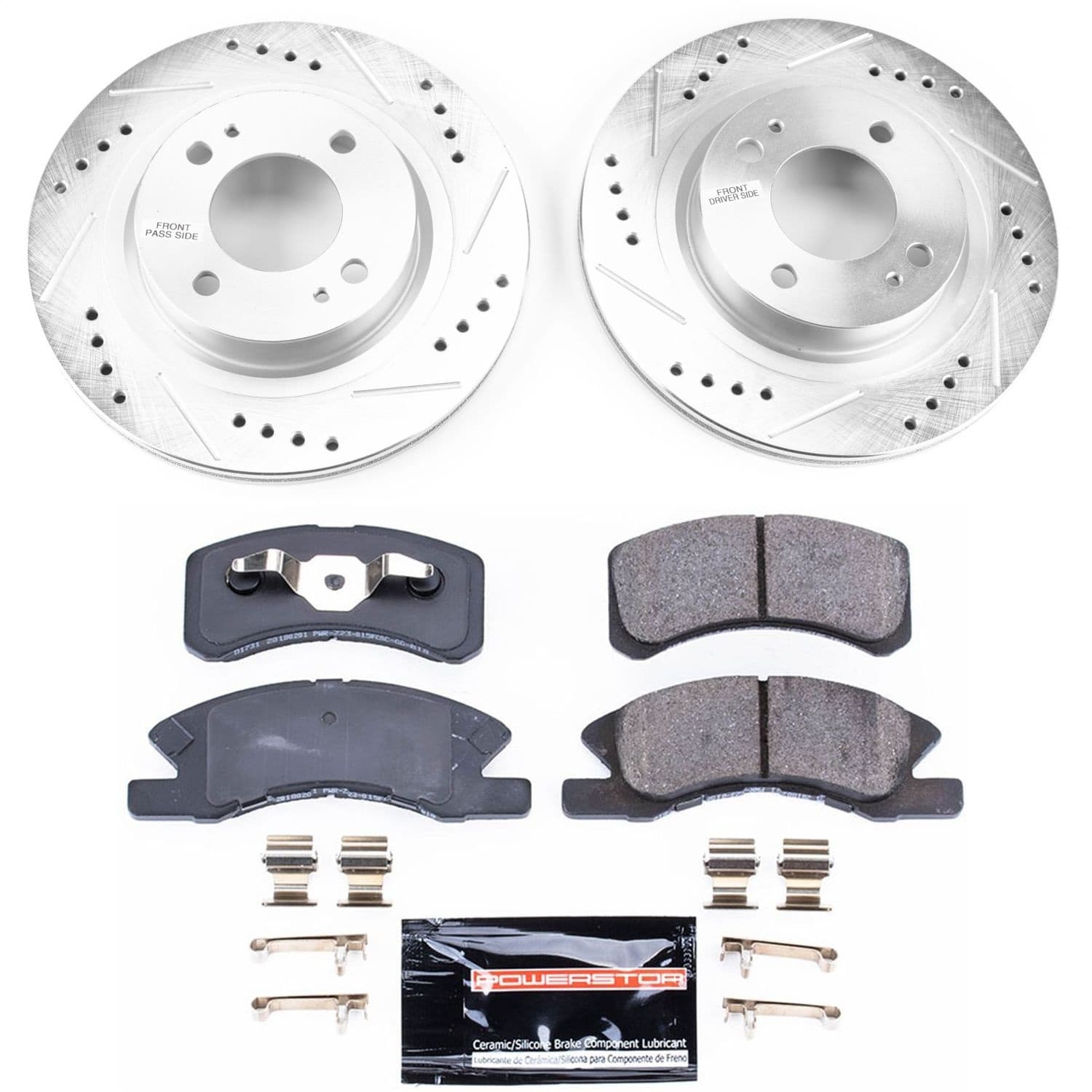 Power Stop - K7894 - Front - Disc Brake Pad and Rotor Kit image 1