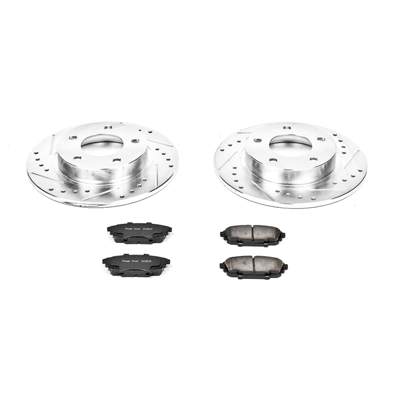 Power Stop - K792 - Rear - Disc Brake Pad and Rotor Kit image 1