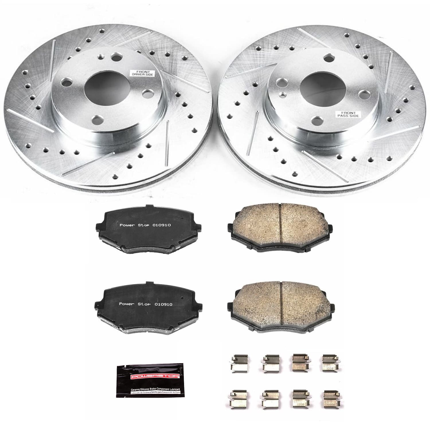 Power Stop - K793 - Front - Disc Brake Pad and Rotor Kit image 1