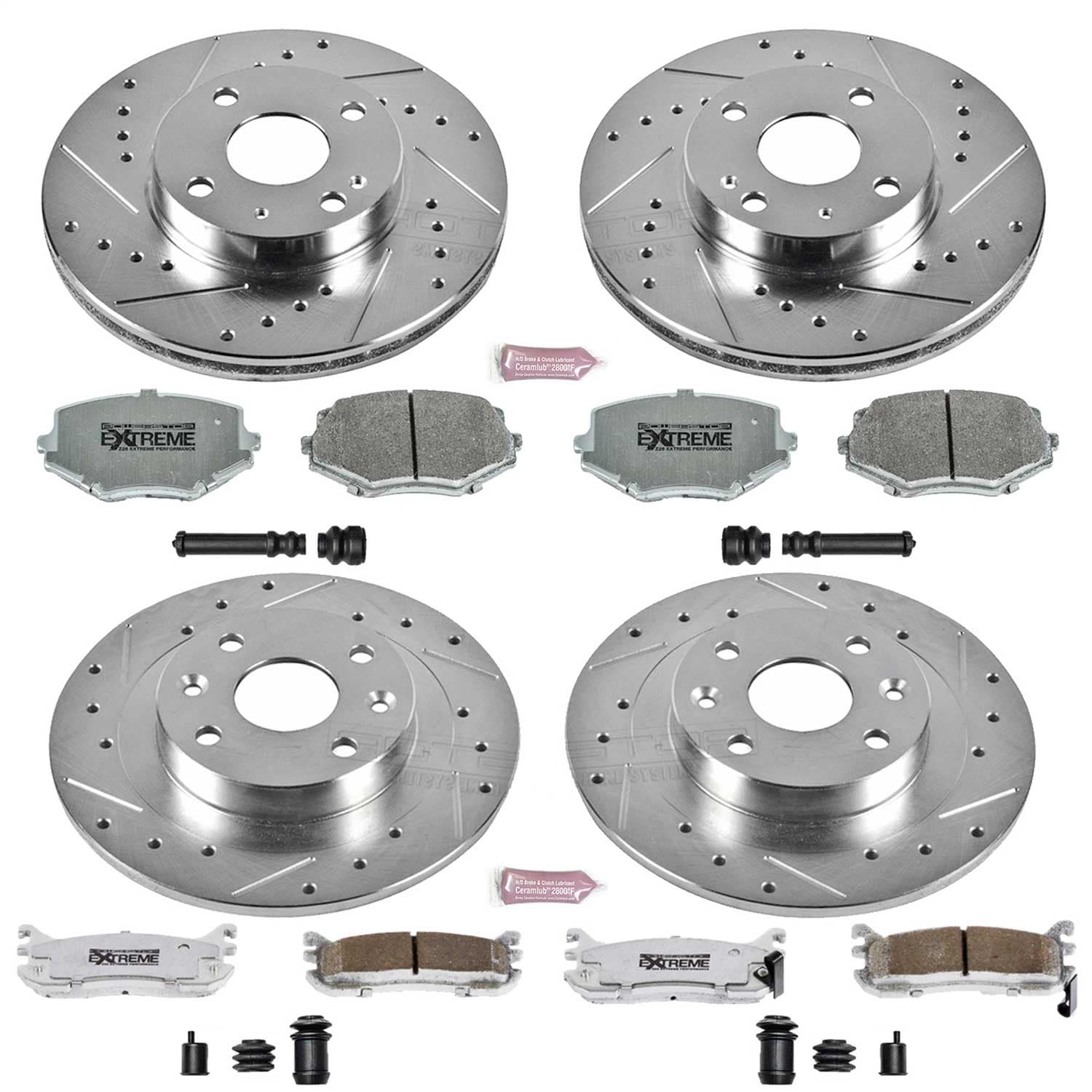 Power Stop - K794-26 - Front and Rear - Disc Brake Pad and Rotor Kit image 1