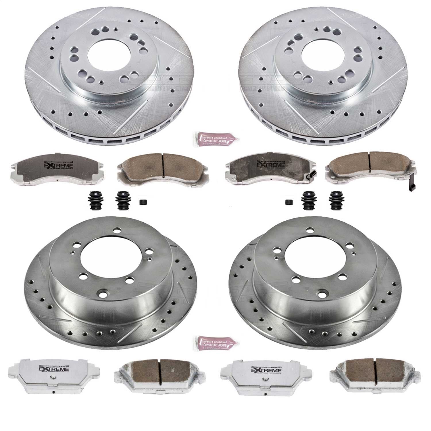 Power Stop - K799-26 - Front and Rear - Disc Brake Pad and Rotor Kit image 1
