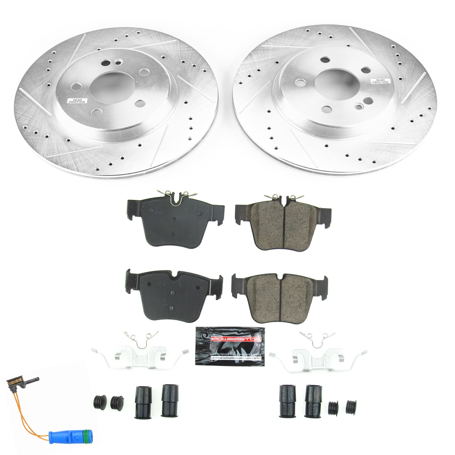 Power Stop - K7990 - Rear - Disc Brake Pad and Rotor Kit image 1