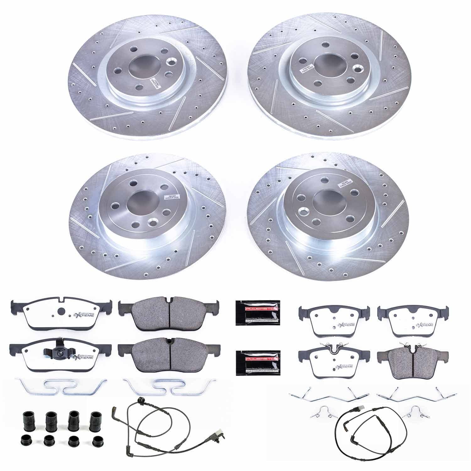 Power Stop - K7992-36 - Front and Rear - Disc Brake Pad and Rotor Kit image 1