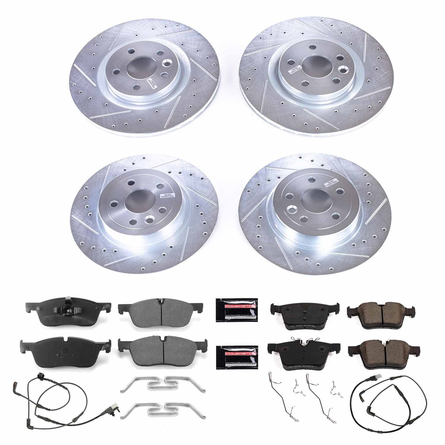 Power Stop - K7992 - Front and Rear - Disc Brake Pad and Rotor Kit image 1