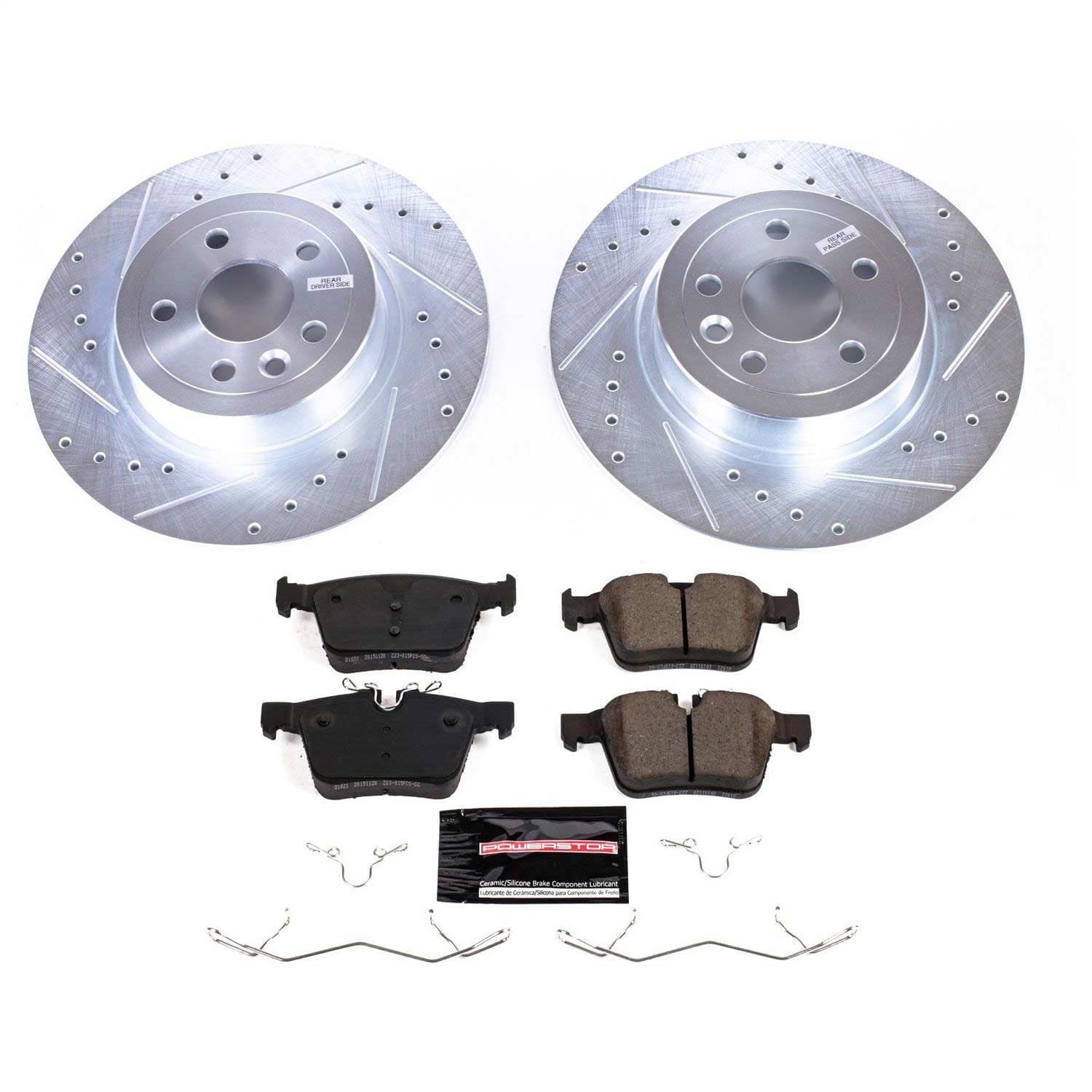 Power Stop - K7994 - Rear - Disc Brake Pad and Rotor Kit image 1