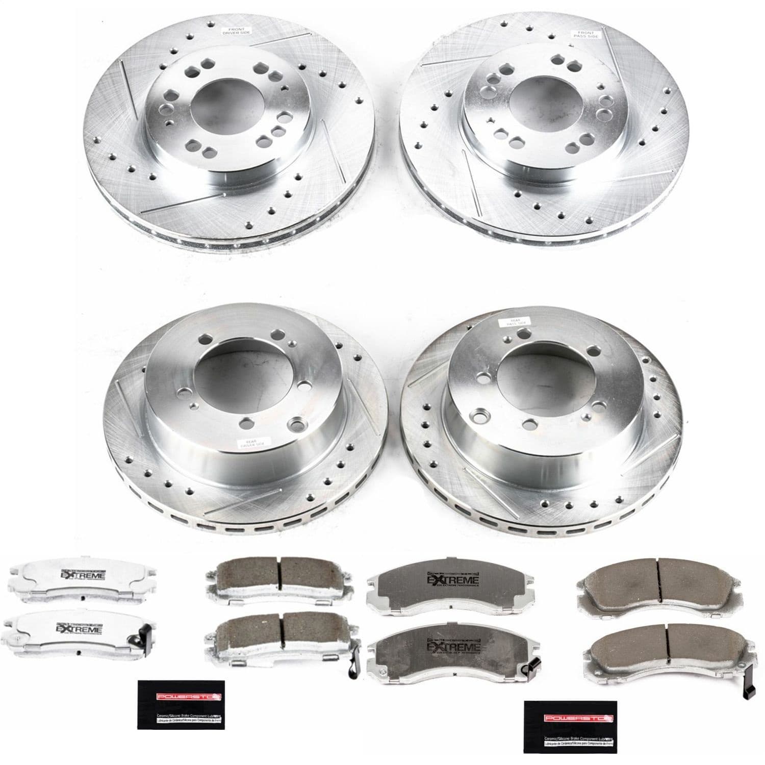 Power Stop - K800-26 - Front and Rear - Disc Brake Pad and Rotor Kit image 1