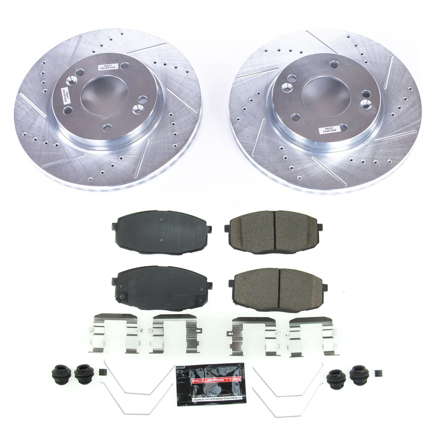 Power Stop - K8007 - Front - Disc Brake Pad and Rotor Kit image 1