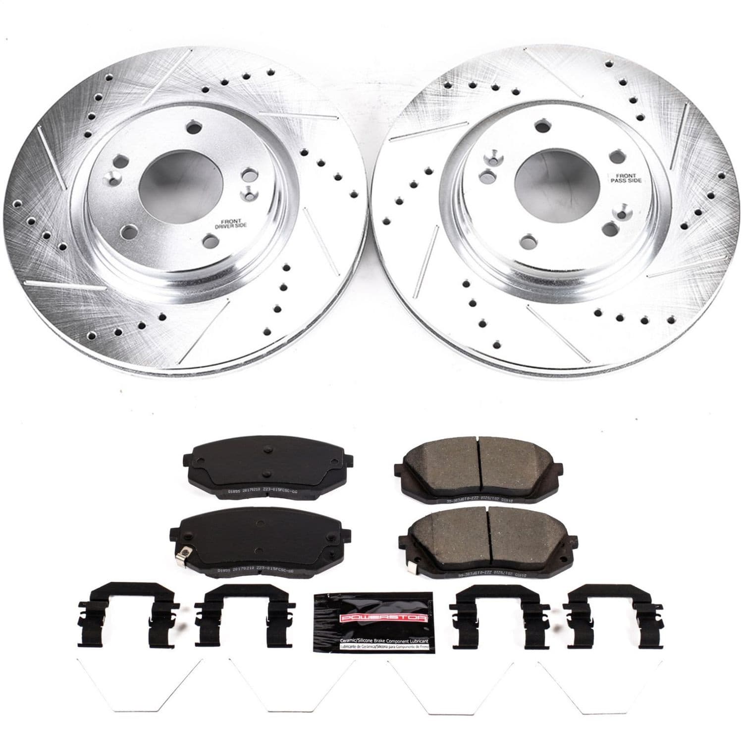 Power Stop - K8011 - Front - Disc Brake Pad and Rotor Kit image 1