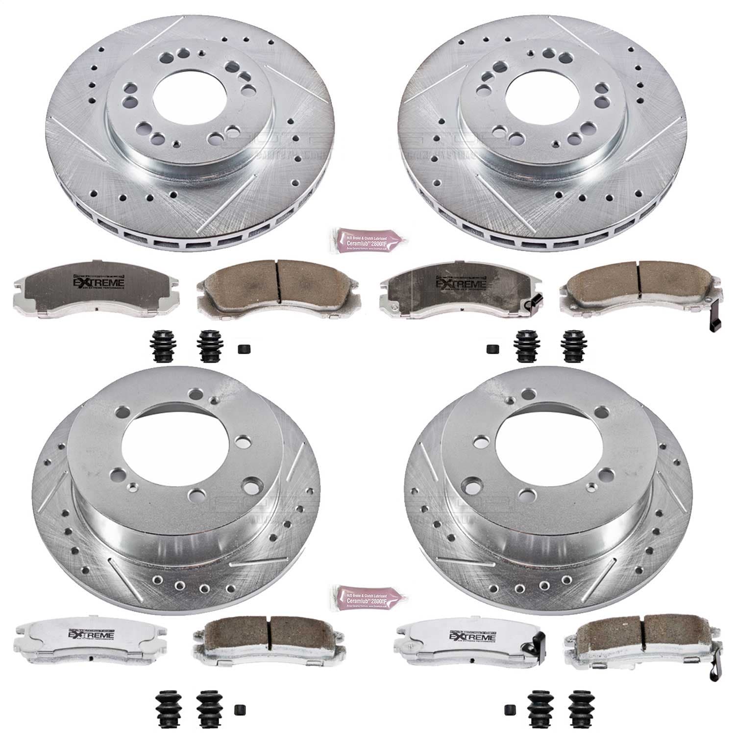 Power Stop - K802-26 - Front and Rear - Disc Brake Pad and Rotor Kit image 1