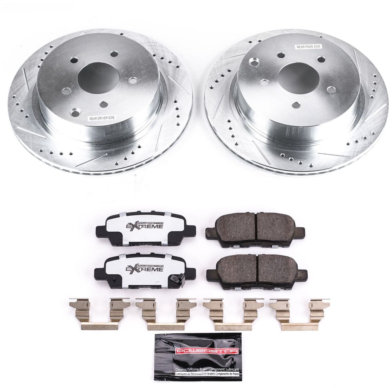 Power Stop - K8021-26 - Rear - Disc Brake Pad and Rotor Kit image 1