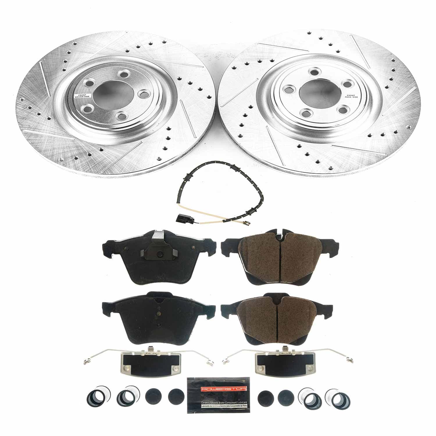 Power Stop - K8037 - Front - Disc Brake Pad and Rotor Kit image 1