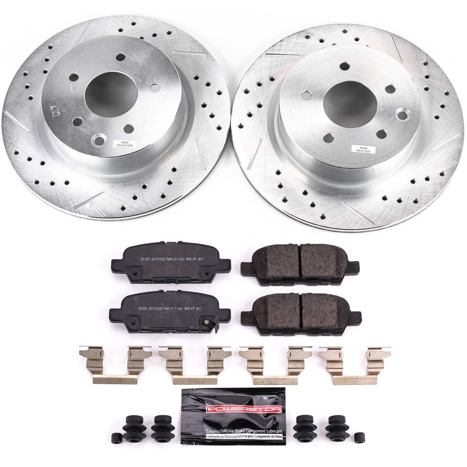 Power Stop - K8062 - Rear - Disc Brake Pad and Rotor Kit image 1