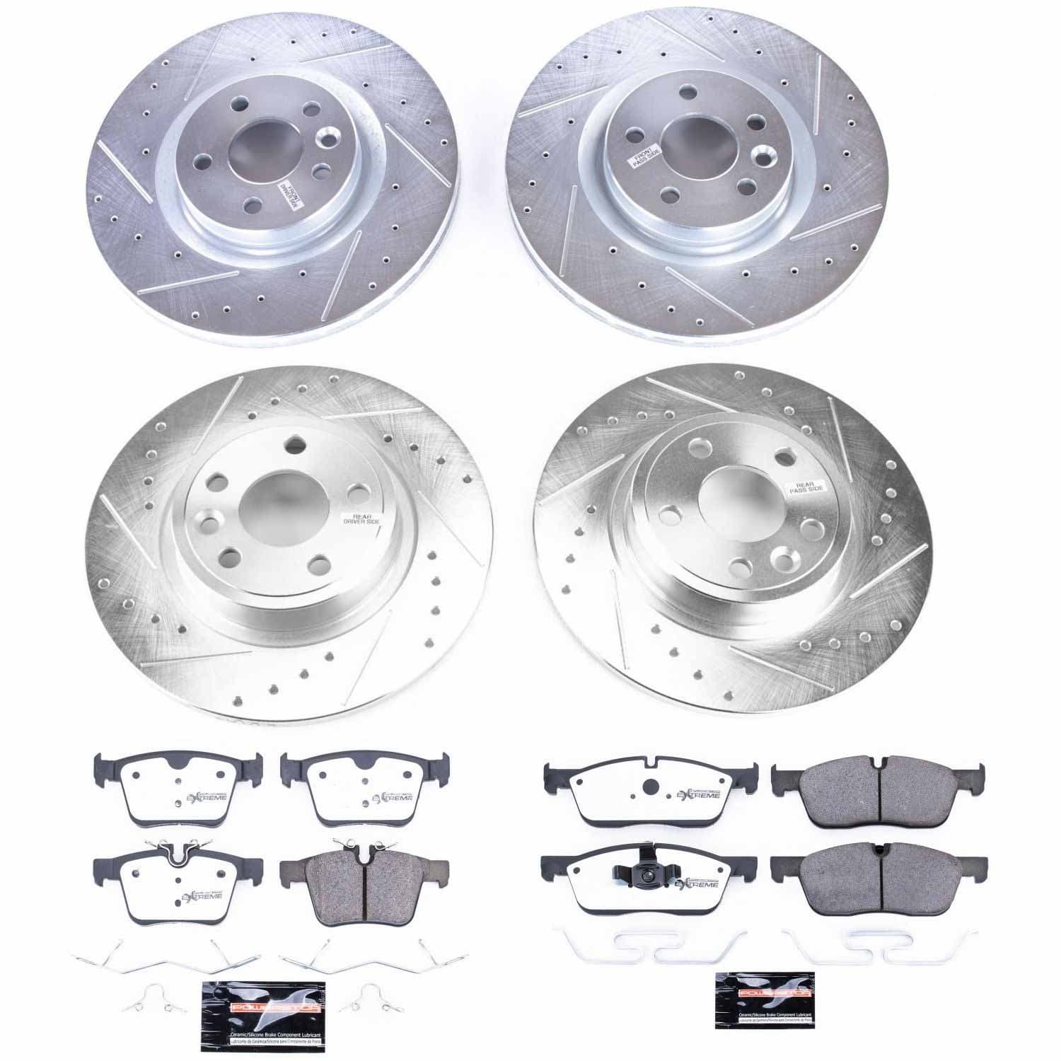 Power Stop - K8108-36 - Front and Rear - Disc Brake Pad and Rotor Kit image 1