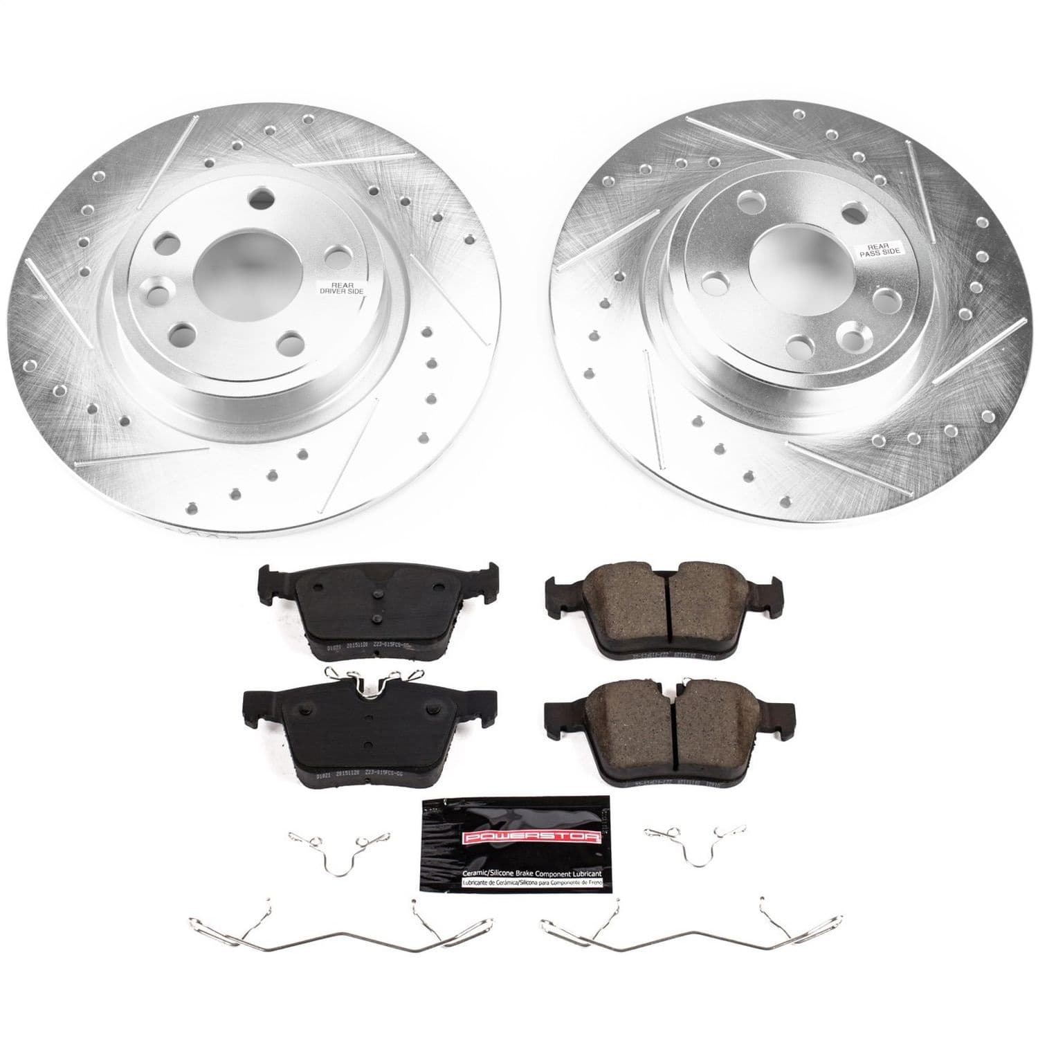 Power Stop - K8109 - Rear - Disc Brake Pad and Rotor Kit image 1