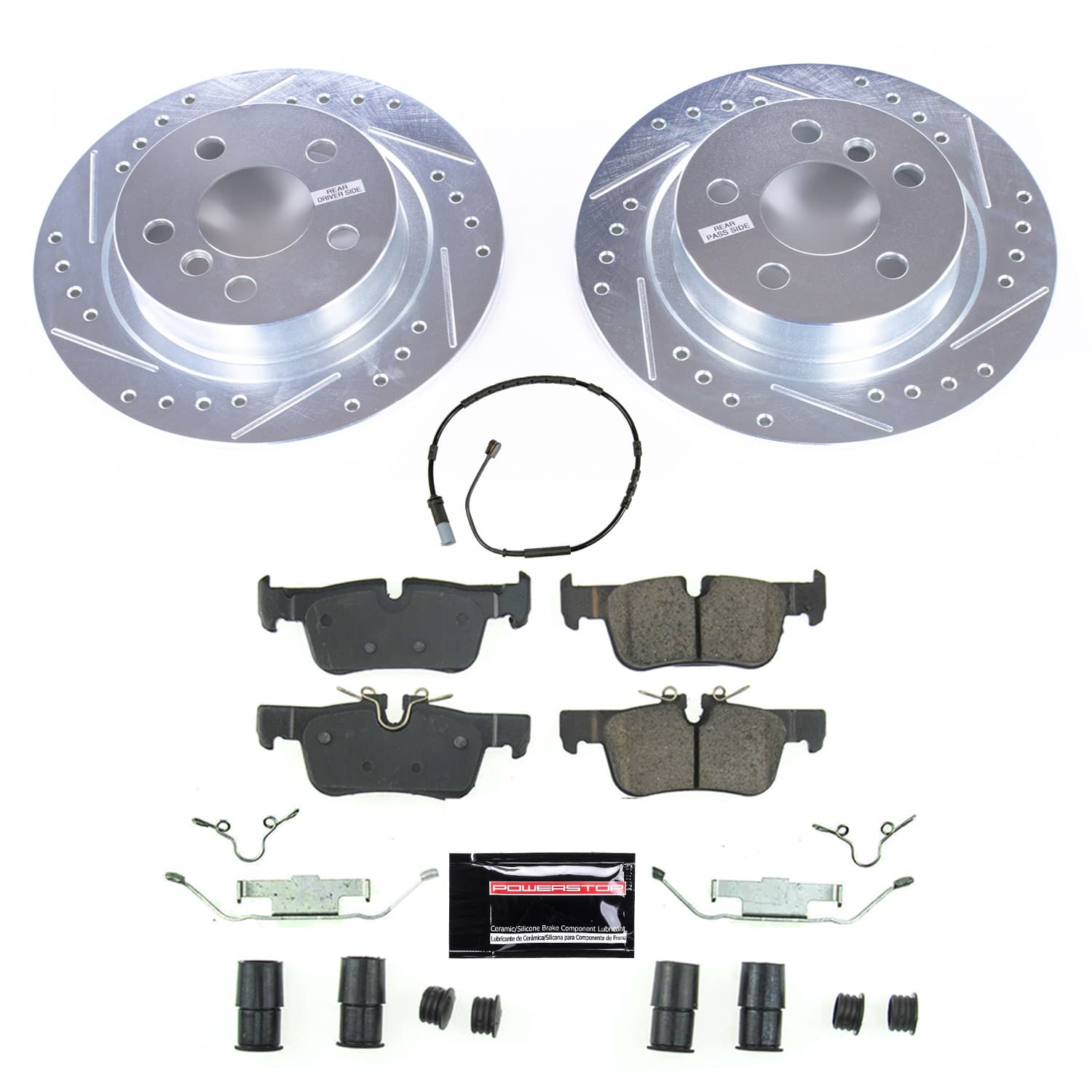 Power Stop - K8110 - Rear - Disc Brake Pad and Rotor Kit image 1