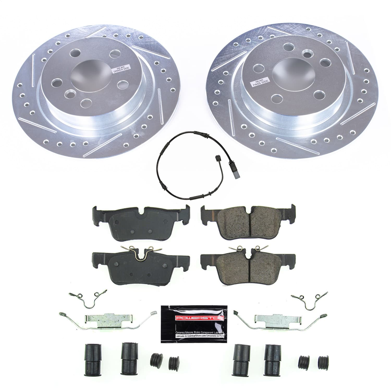 Power Stop - K8111 - Rear - Disc Brake Pad and Rotor Kit image 1