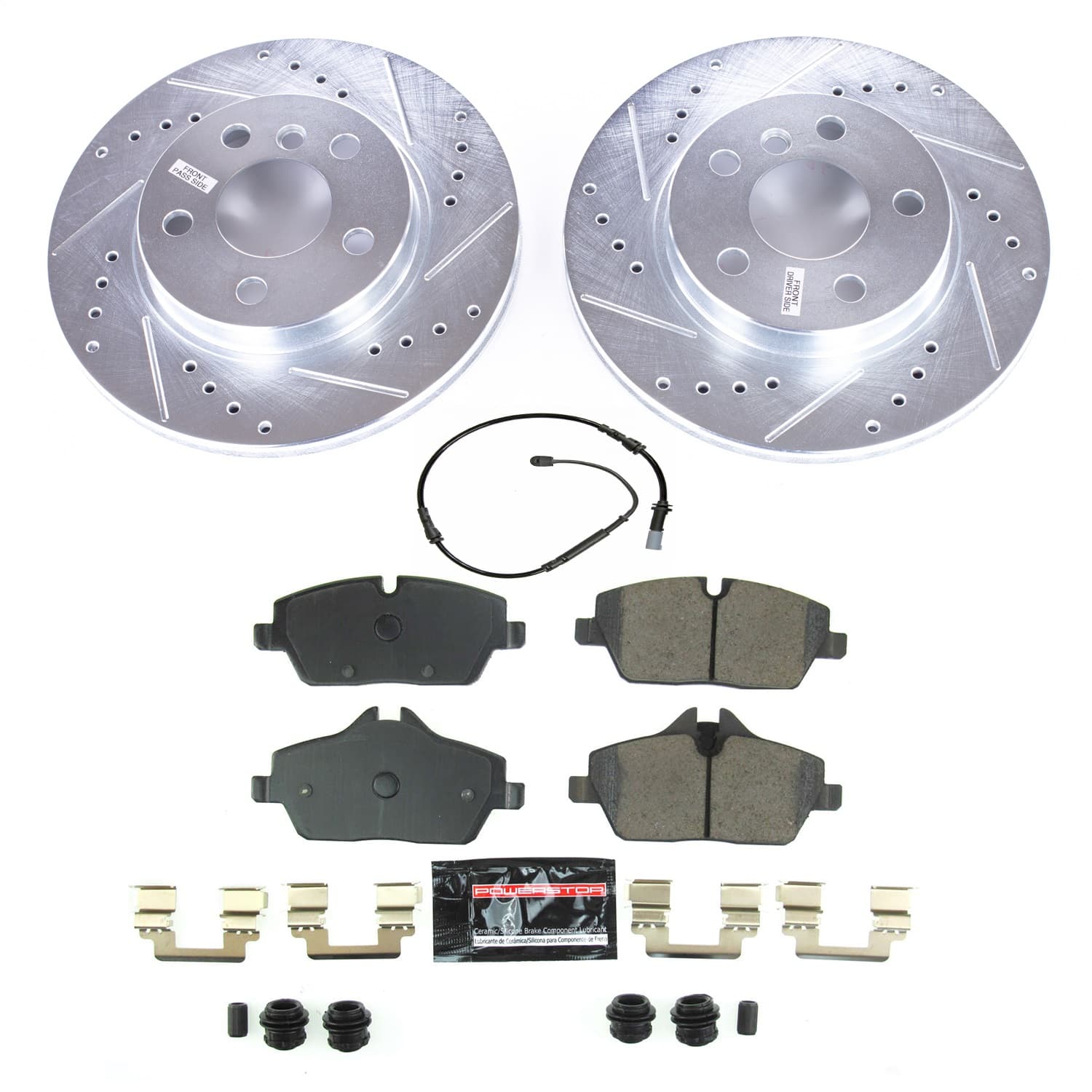 Power Stop - K8112 - Front - Disc Brake Pad and Rotor Kit image 1