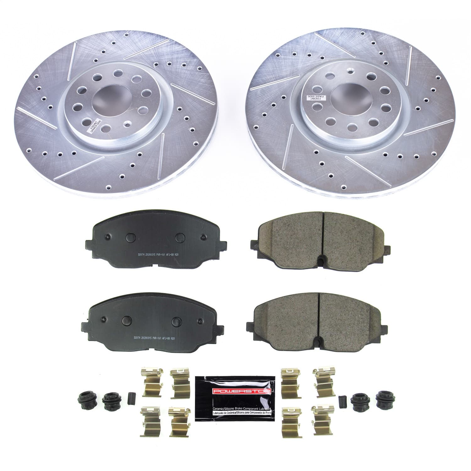 Power Stop - K8117 - Front - Disc Brake Pad and Rotor Kit image 1