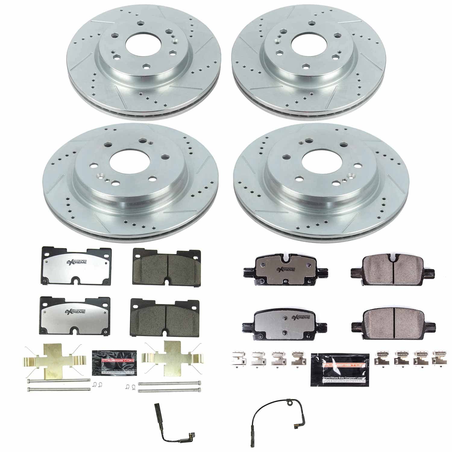Power Stop - K8171-36 - Front and Rear - Disc Brake Pad and Rotor Kit image 1