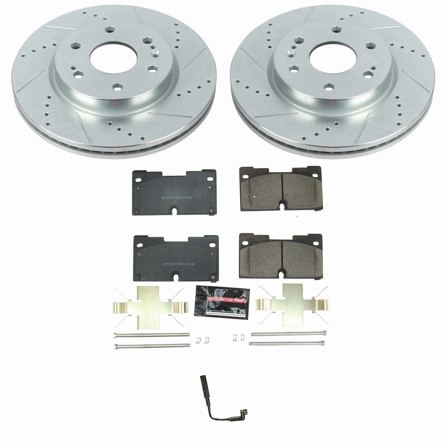 Power Stop - K8172 - Front - Disc Brake Pad and Rotor Kit image 1