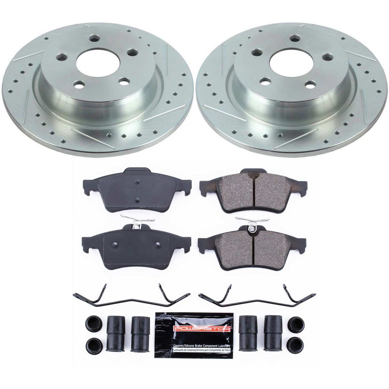 Power Stop - K8176 - Rear - Disc Brake Pad and Rotor Kit image 1