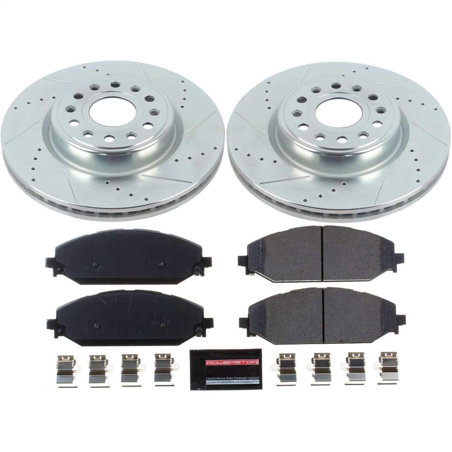 Power Stop - K8183 - Front - Disc Brake Pad and Rotor Kit image 1