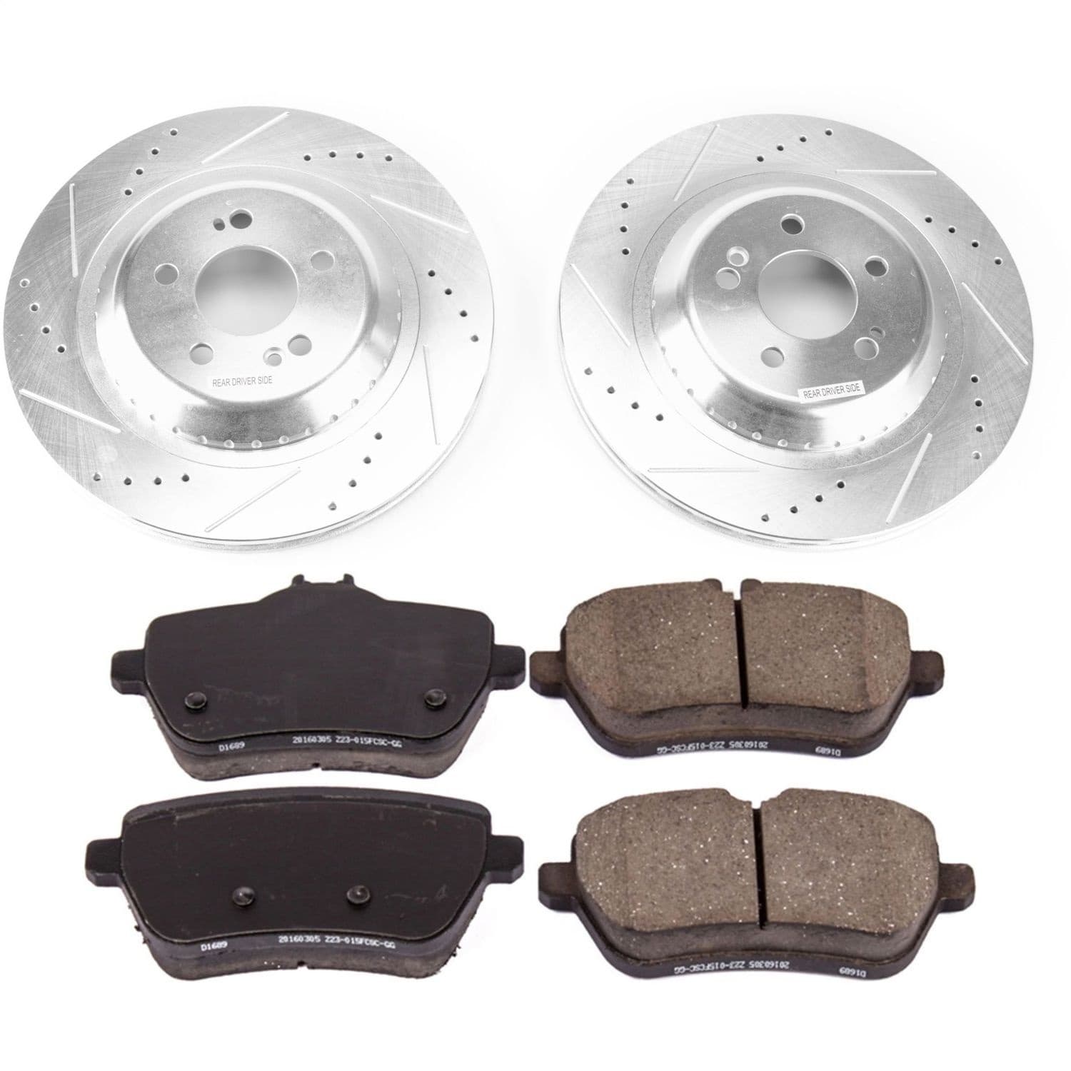 Power Stop - K8194 - Rear - Disc Brake Pad and Rotor Kit image 1