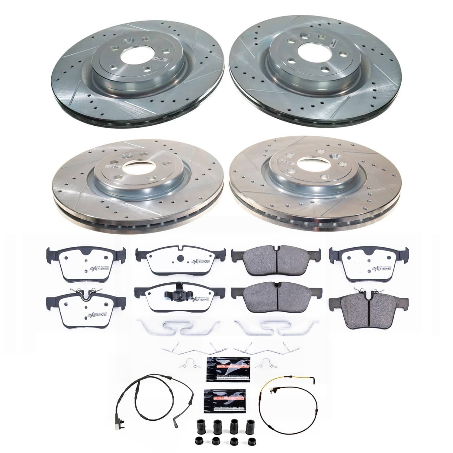 Power Stop - K8203-36 - Front and Rear - Disc Brake Pad and Rotor Kit image 1