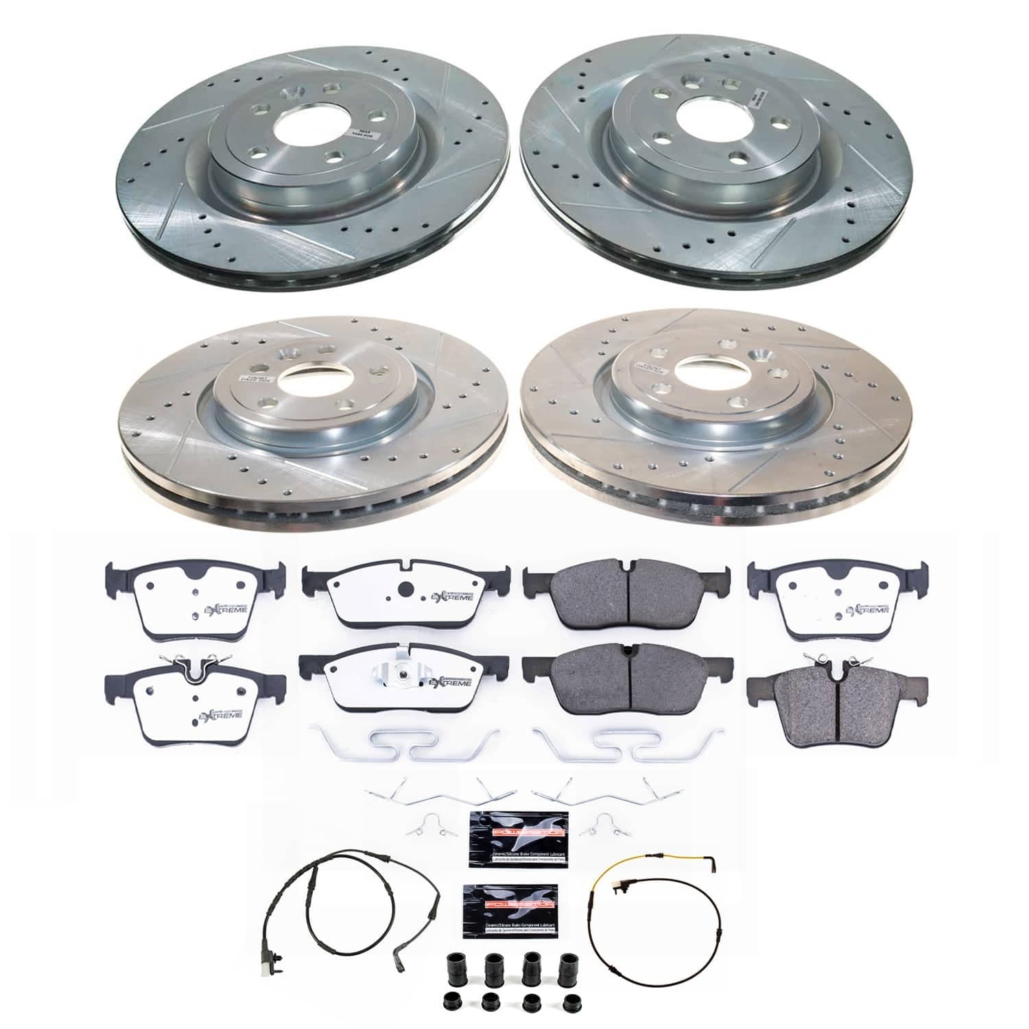 Power Stop - K8204-36 - Front and Rear - Disc Brake Pad and Rotor Kit image 1
