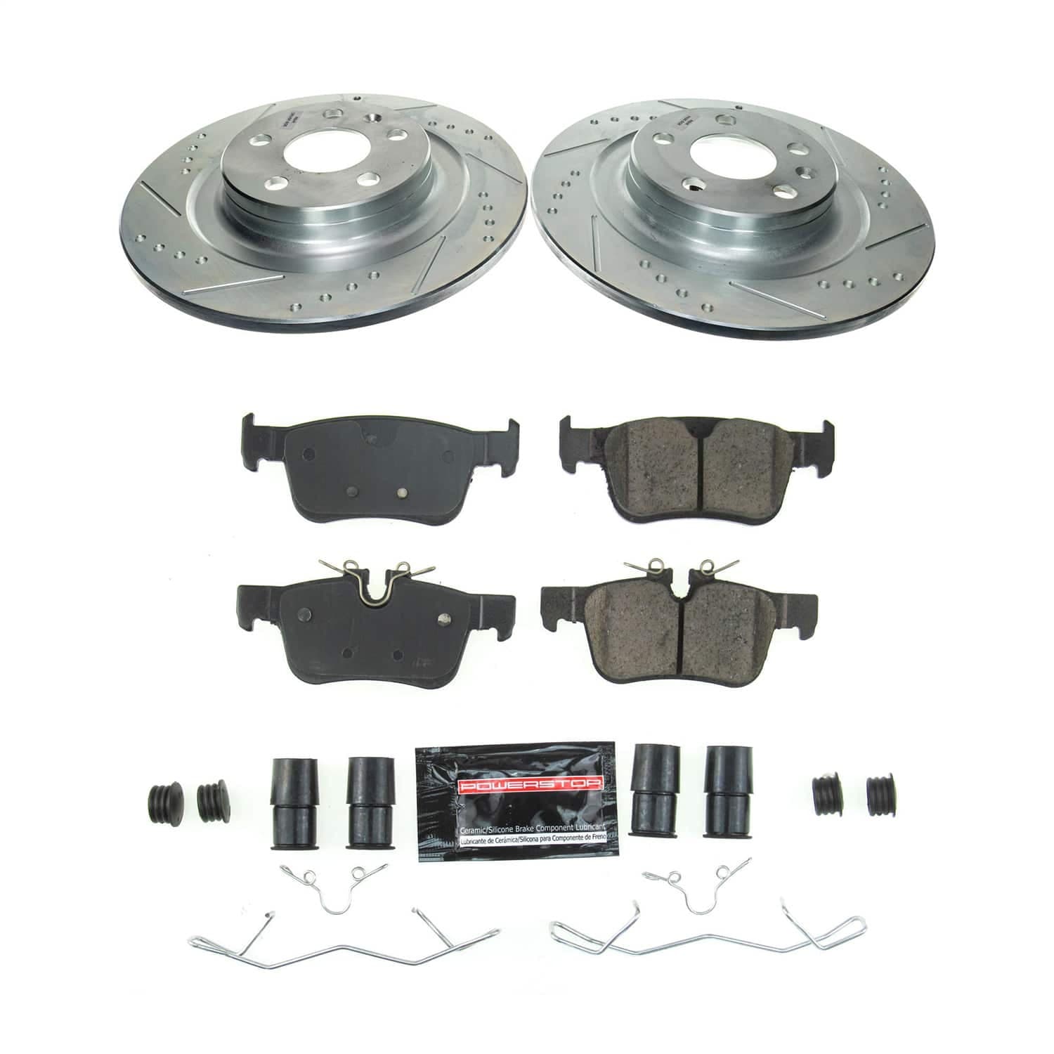 Power Stop - K8224 - Rear - Disc Brake Pad and Rotor Kit image 1