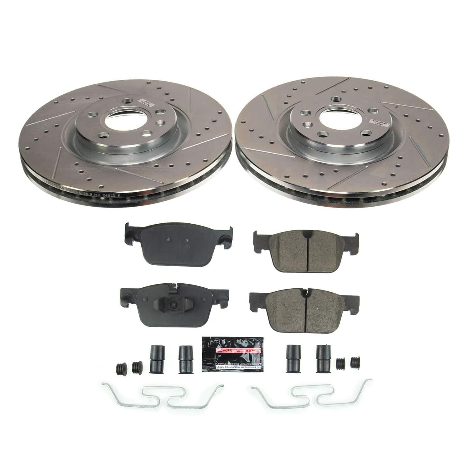 Power Stop - K8227 - Front - Disc Brake Pad and Rotor Kit image 1