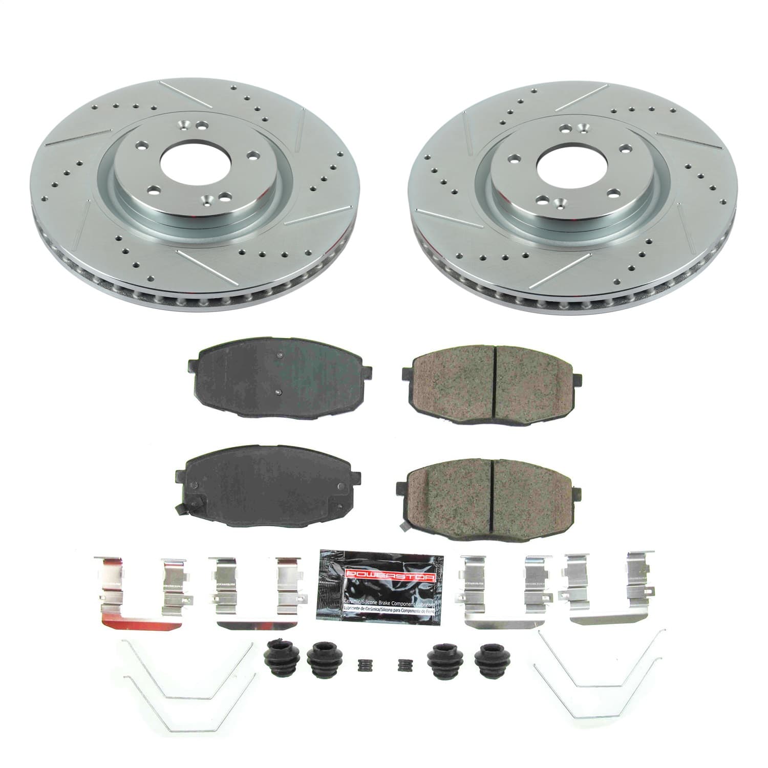 Power Stop - K8271 - Front - Disc Brake Pad and Rotor Kit image 1
