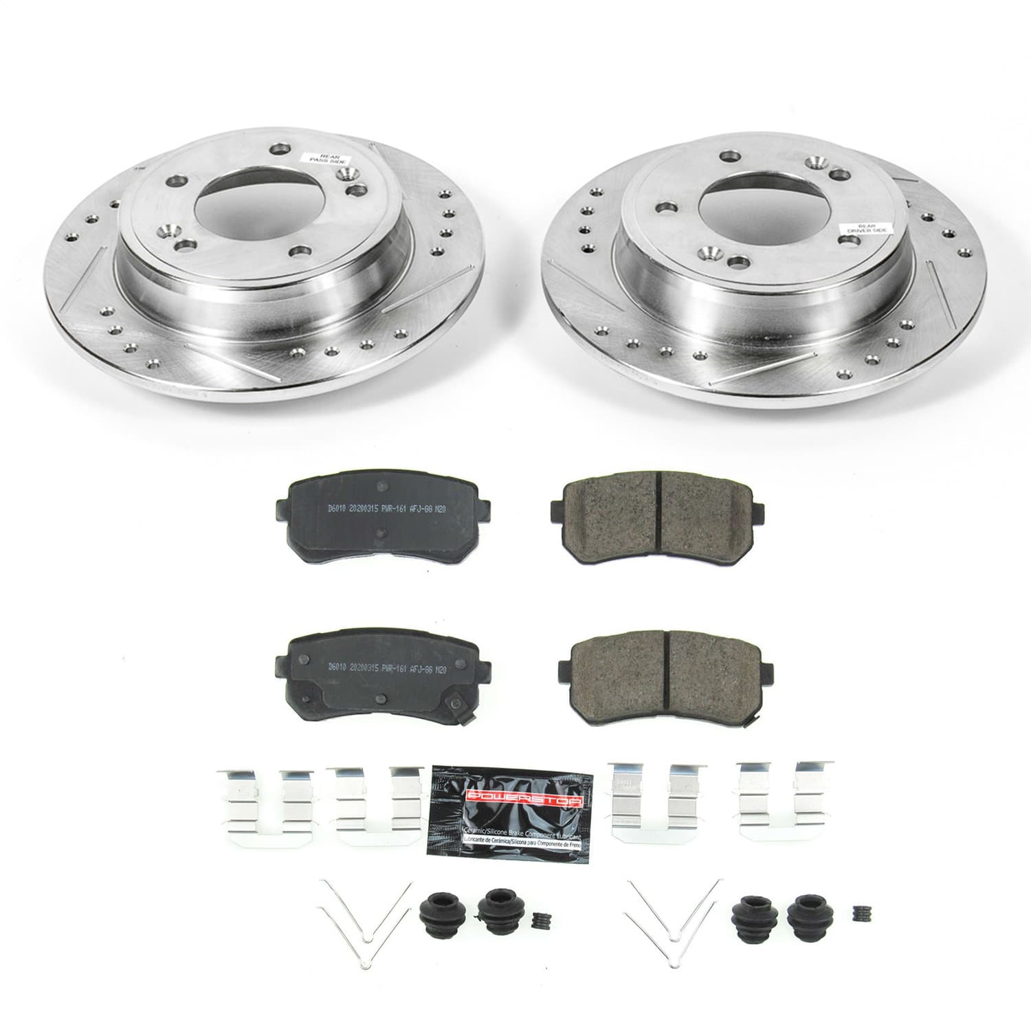 Power Stop - K8277 - Rear - Disc Brake Pad and Rotor Kit image 1