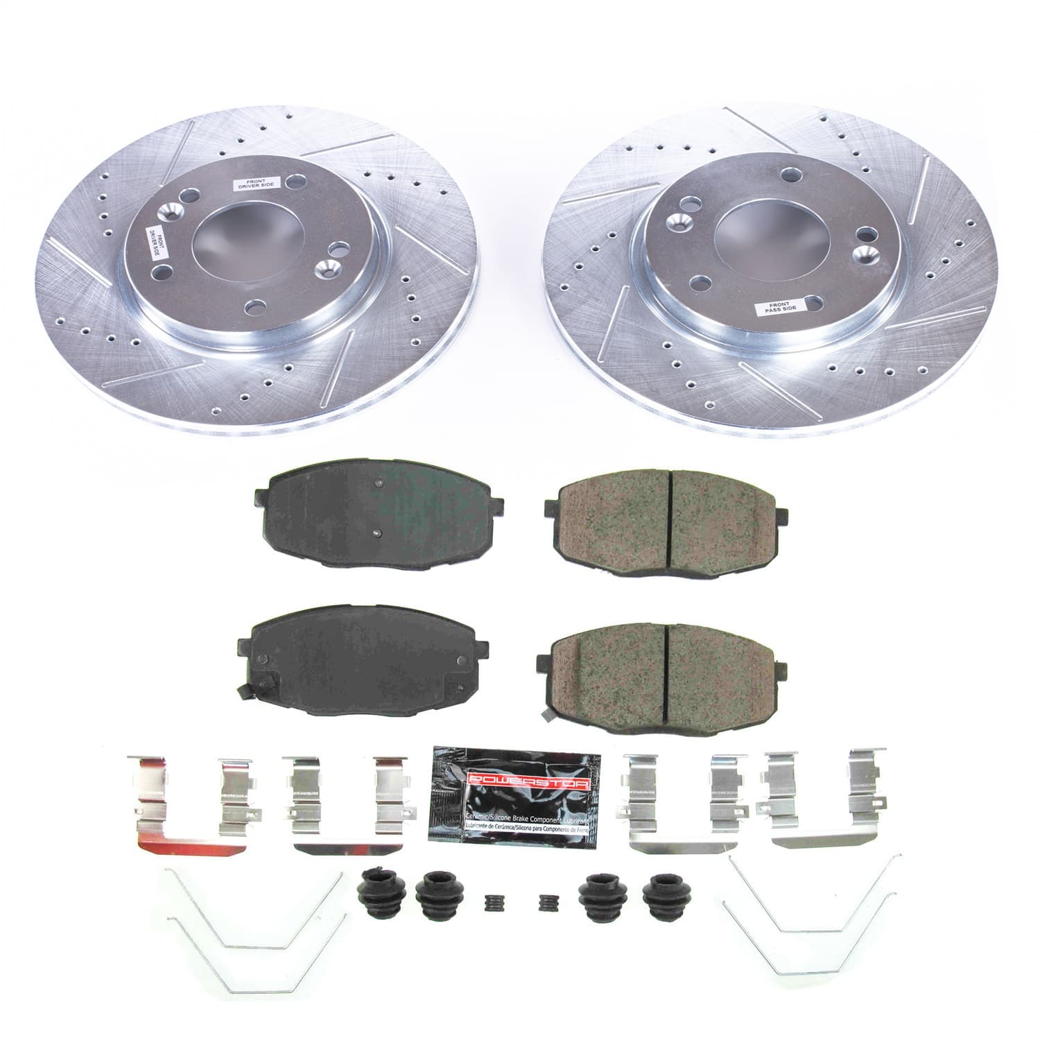 Power Stop - K8279 - Front - Disc Brake Pad and Rotor Kit image 1