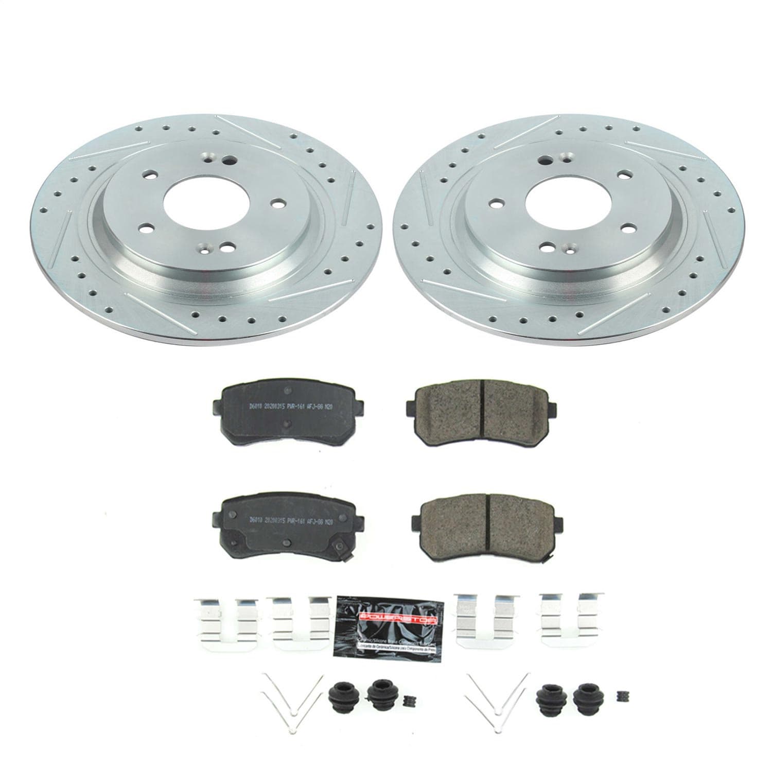 Power Stop - K8306 - Rear - Disc Brake Pad and Rotor Kit image 1