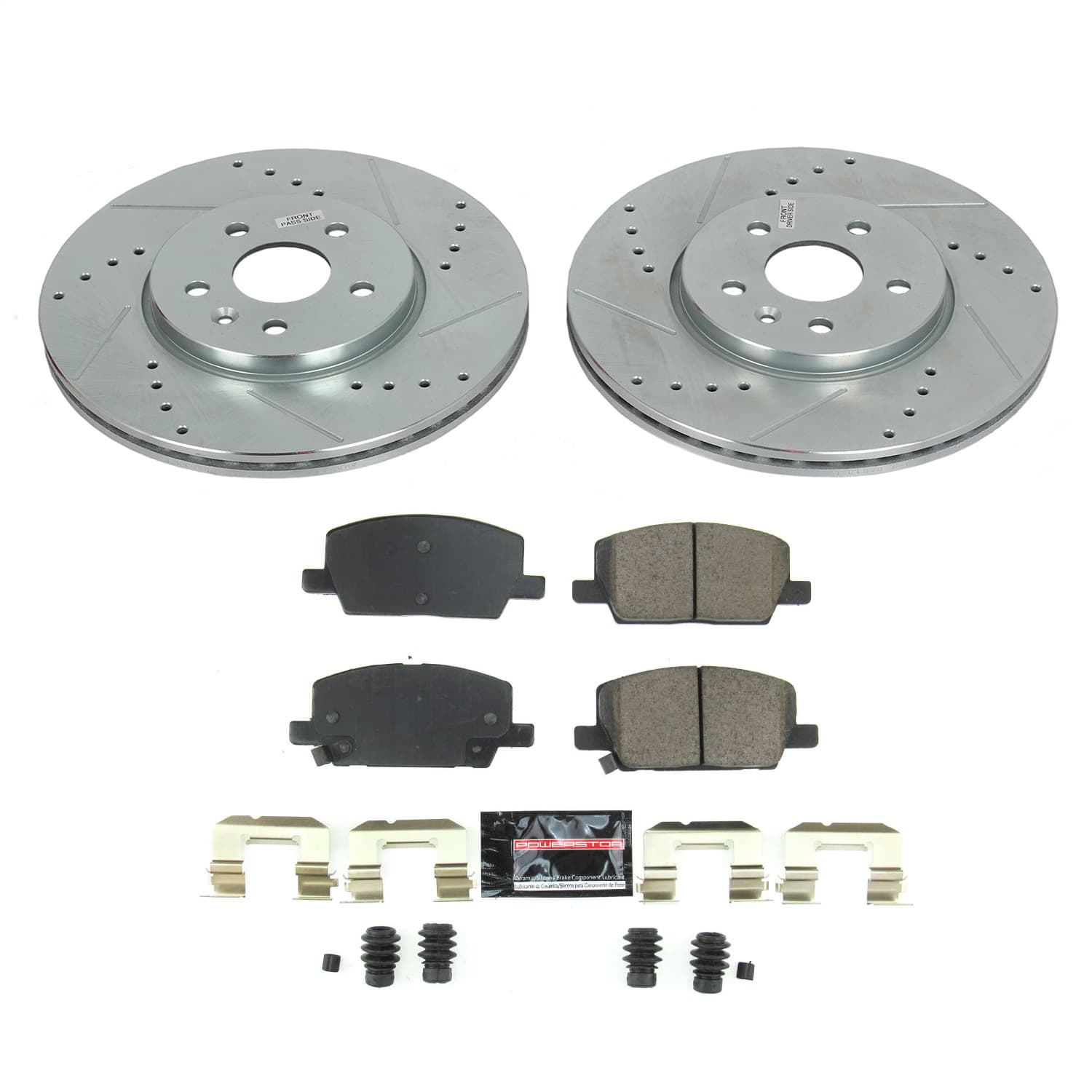 Power Stop - K8316 - Front - Disc Brake Pad and Rotor Kit image 1