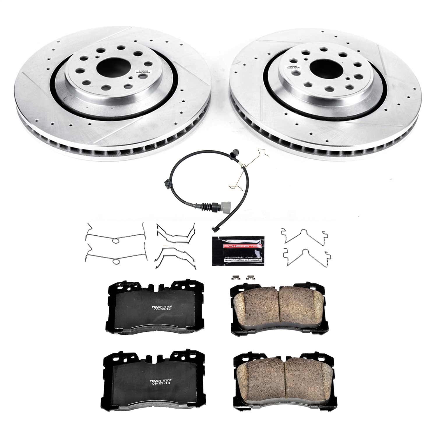 Power Stop - K8320 - Front - Disc Brake Pad and Rotor Kit image 1