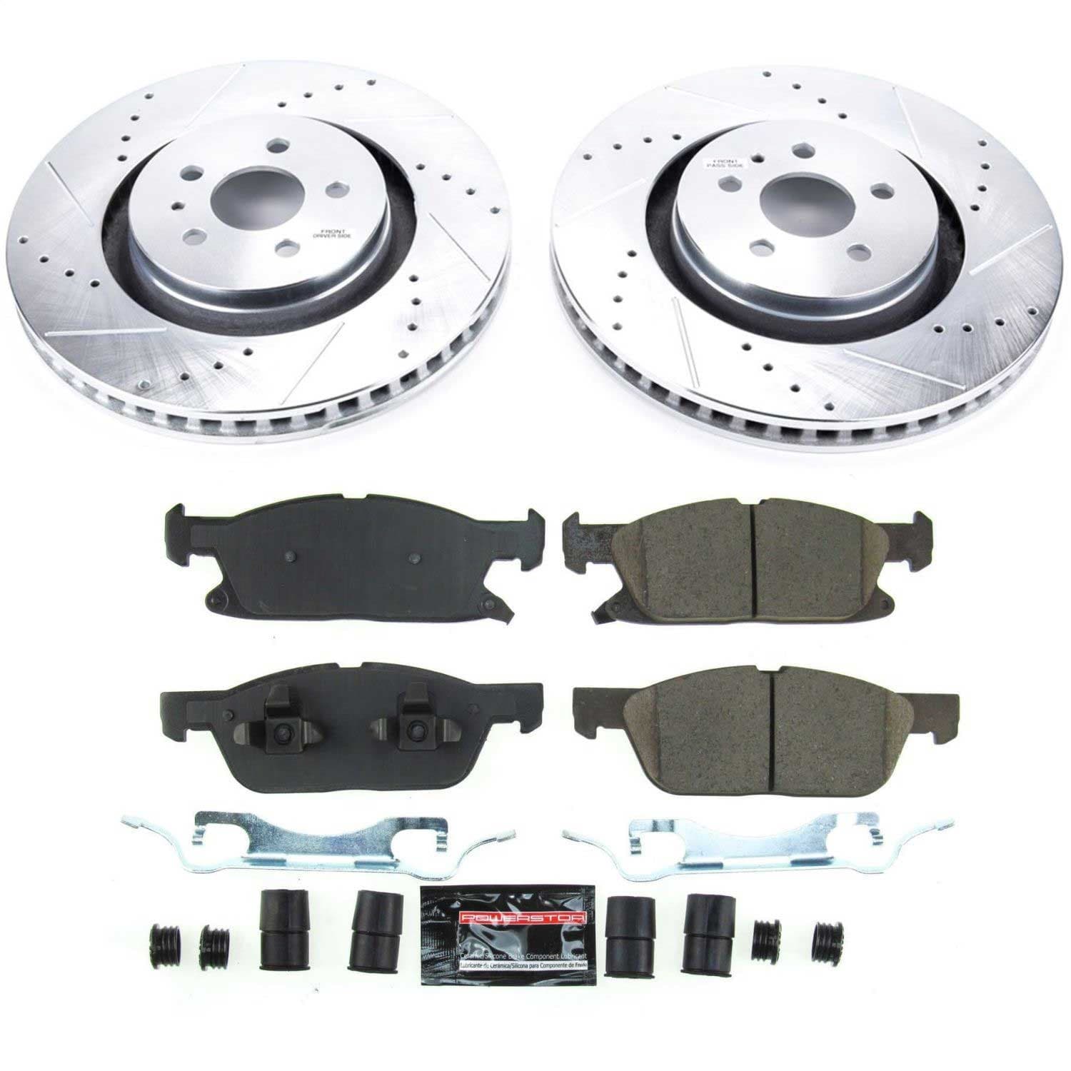 Power Stop - K8321 - Front - Disc Brake Pad and Rotor Kit image 1