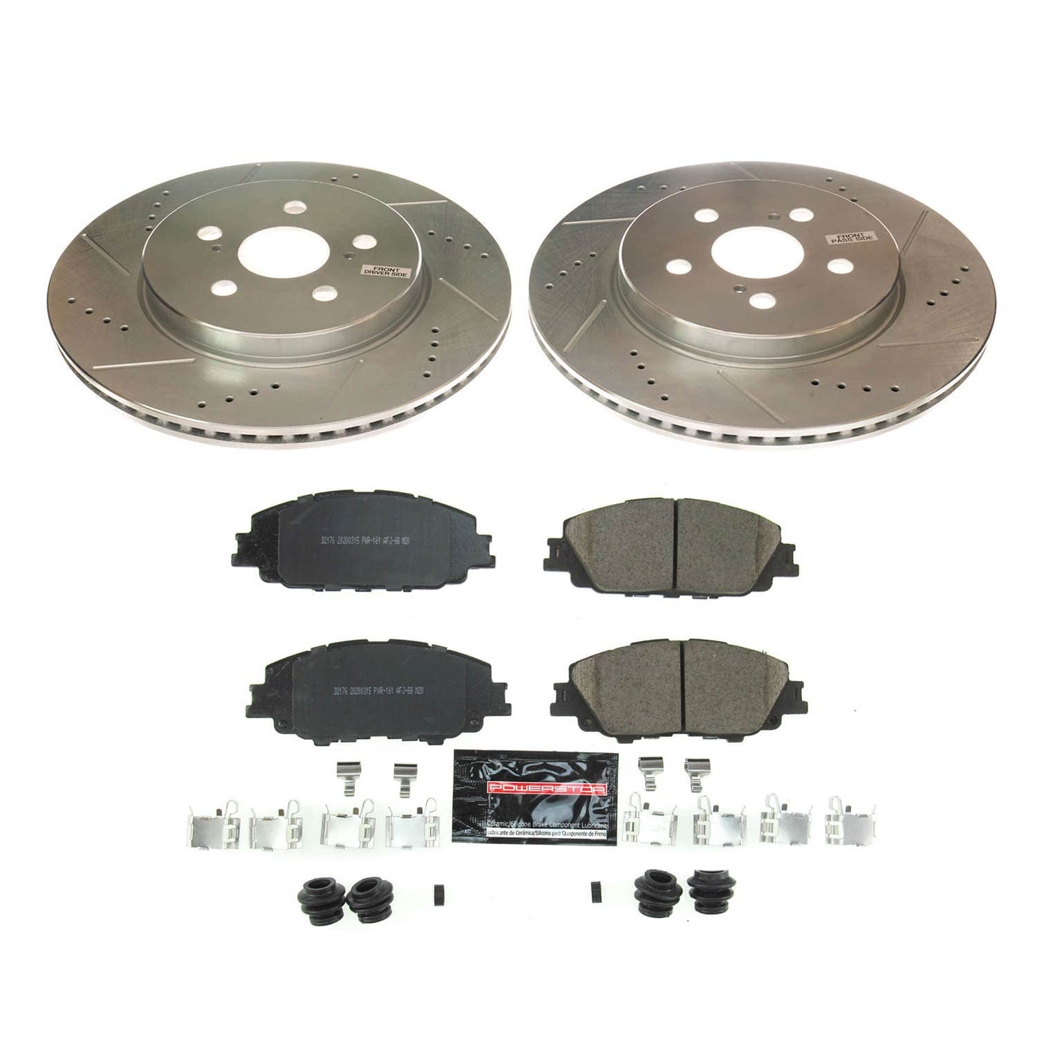 Power Stop - K8328 - Front - Disc Brake Pad and Rotor Kit image 1