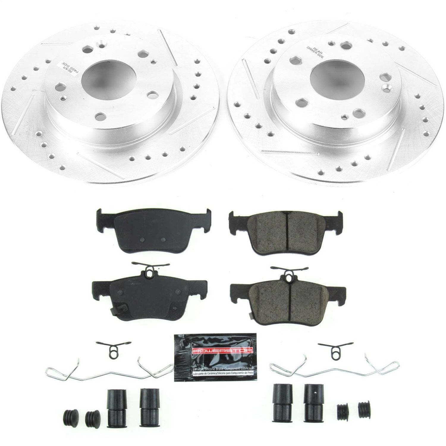 Power Stop - K8330 - Rear - Disc Brake Pad and Rotor Kit image 1