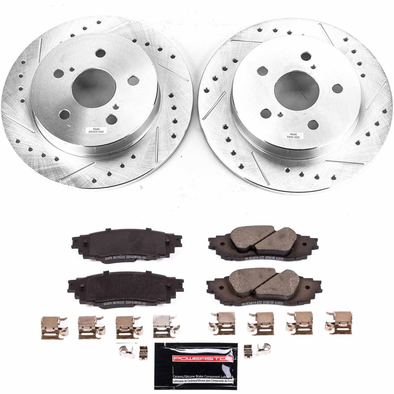 Power Stop - K8333 - Rear - Disc Brake Pad and Rotor Kit image 1
